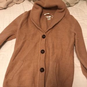 Max studio shawl collar cardigan- camel size small